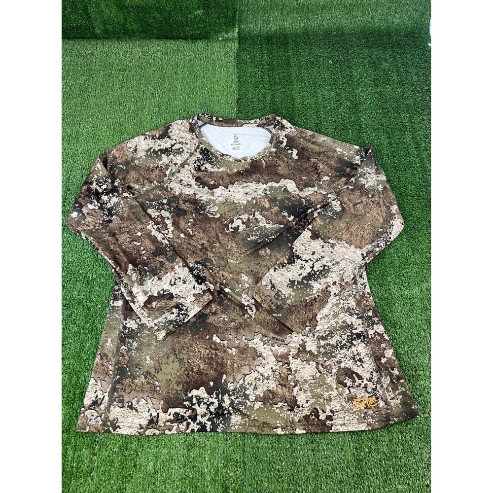 SHE Outdoor Womens XL Strata Camo Long Sleeve Performance Hunting Shirt